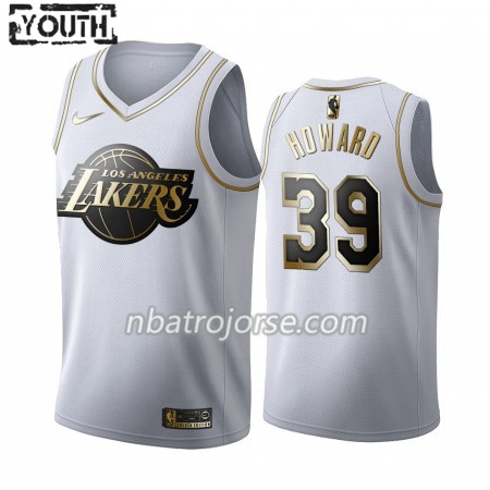 Barn Los Angeles Lakers Tröja Dwight Howard 39 2019-20 Nike Vit Golden Edition Swingman